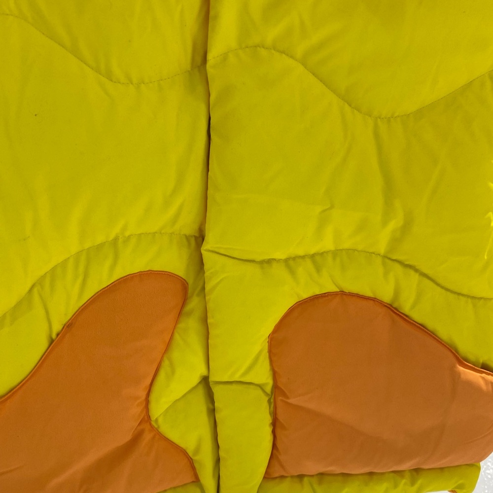 ERL Orange & Yellow Down Woven Puffer Vest - Picture 5 of 5